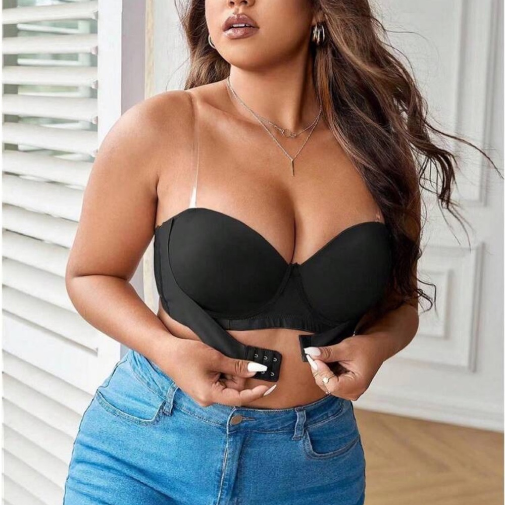 SHEIN Plus Underwire Bra (strapless) in Black 105D or 46D